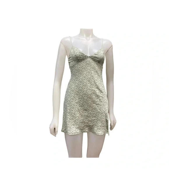 Princess Polly Stargazing Floral Mini Green Slip Dress Size 2 - Picture 14 of 14